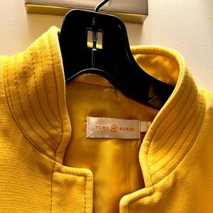 Like new Tory Burch yellow coat